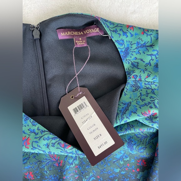 Marchesa Voyage Degrade Floral shift Dress - Picture 6 of 10